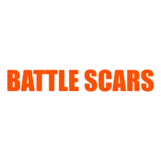 Battle Scars Decal (Orange)